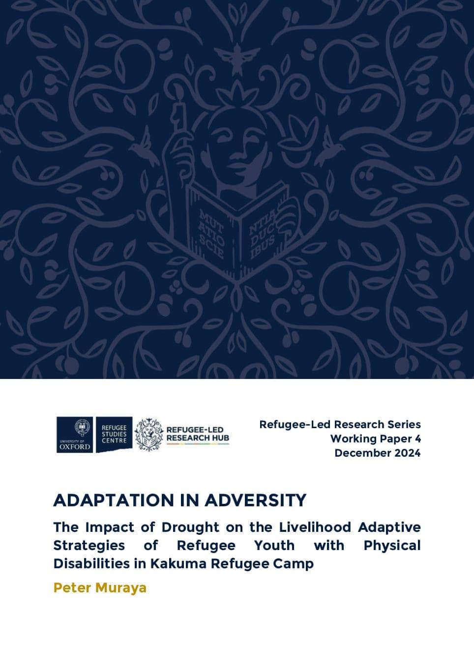 Influence of Drought on Livelihoods’ Adaptive strategies of refugees with physical disabilities in Kakuma refugee camp