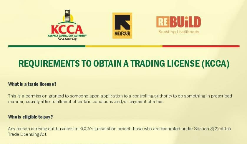 KCCA Business Registration, Licensing Clinic - Re:BUiLD Livelihoods Resource Centre Kampala