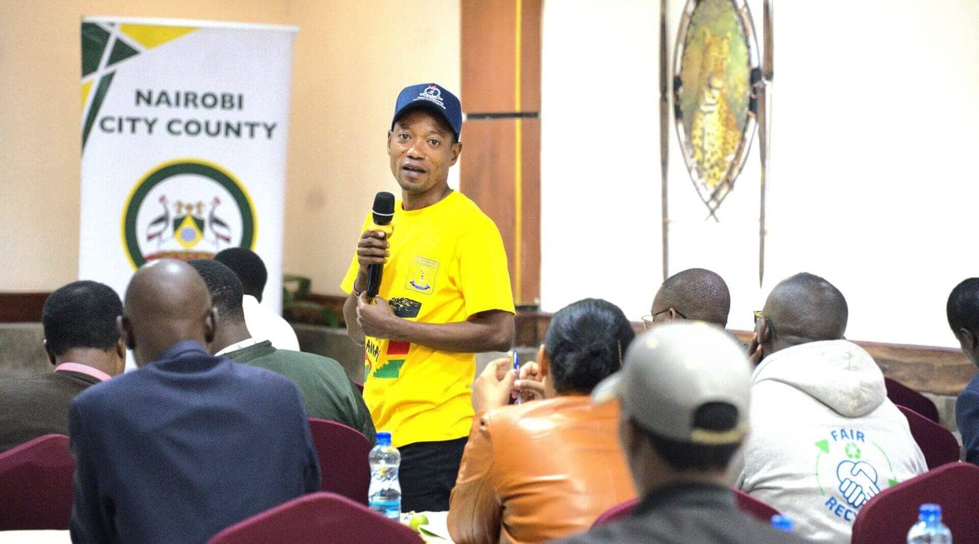 Msafiri Francois, RLO Leader at Msafiri Foundation, discusses refugee inclusion and integration during the workshop
