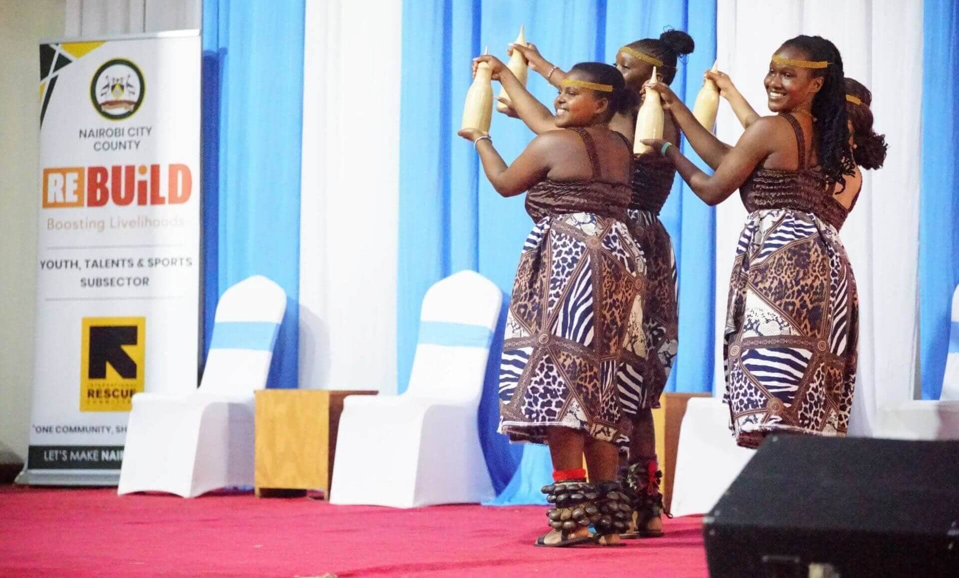 Refugee performers at World Refugee Day at Ufungamano House