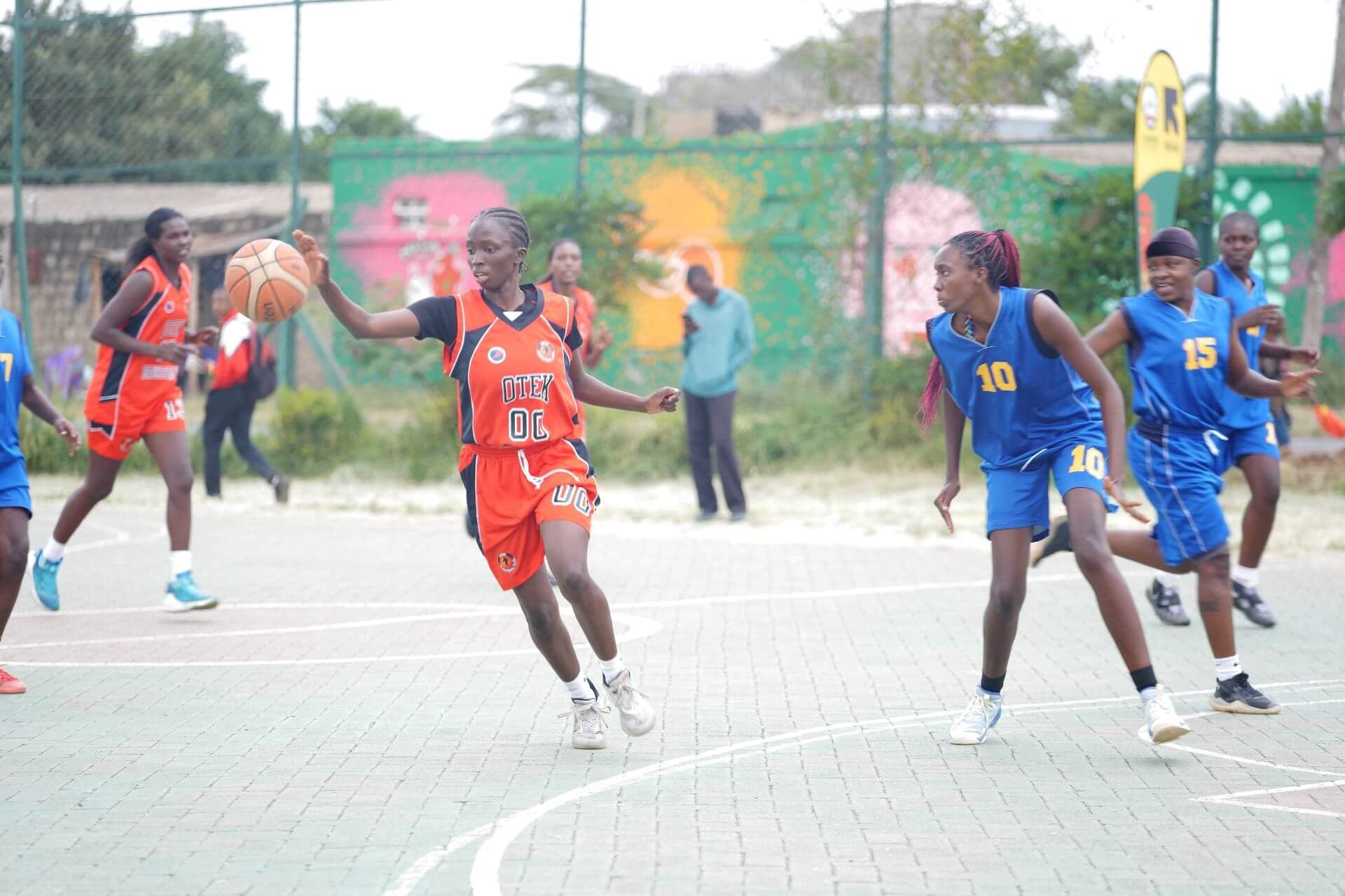 Football tournament match between female refugees and women from host communities at Uhuru Sports Complex