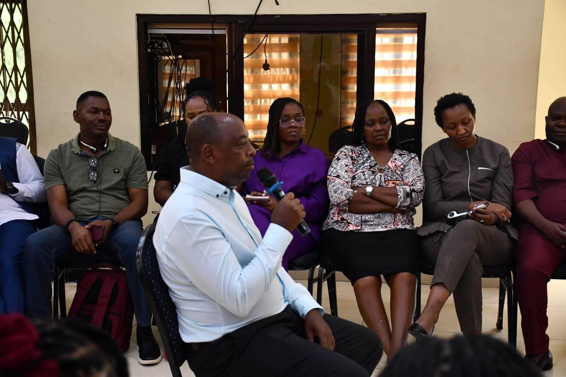 Mr. Godwin Gumisiriza,  presenting KCCA’s  Five-Year Strategic Plan, and how it was informed by evidence