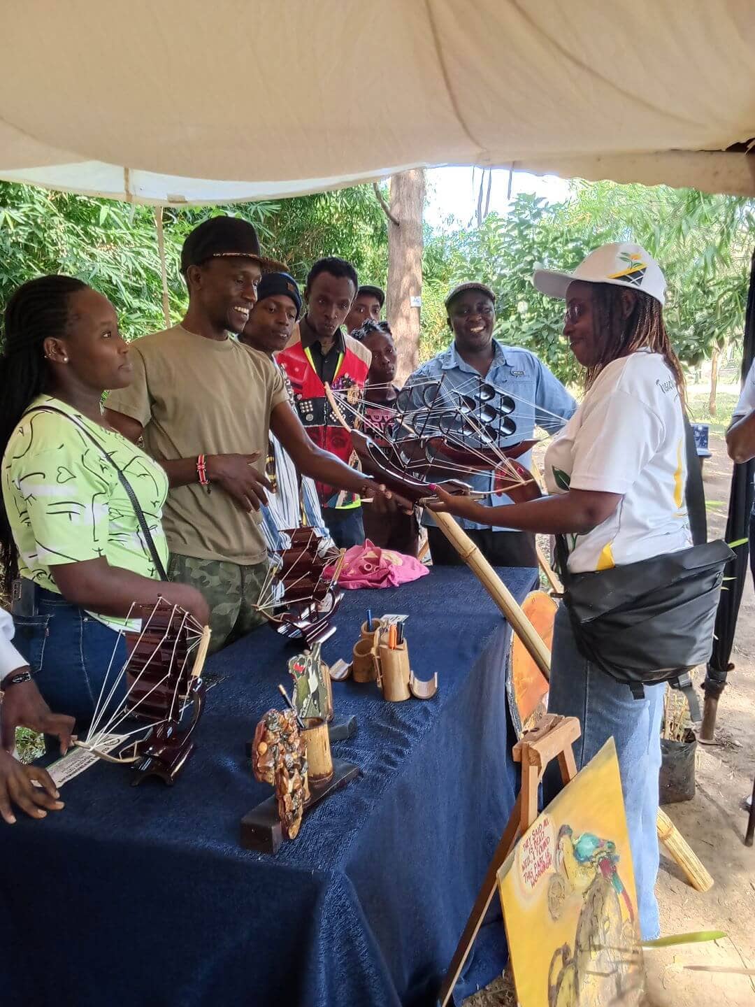 Youth groups display products at World Environment Day event in Gatharaini, Githurai 45