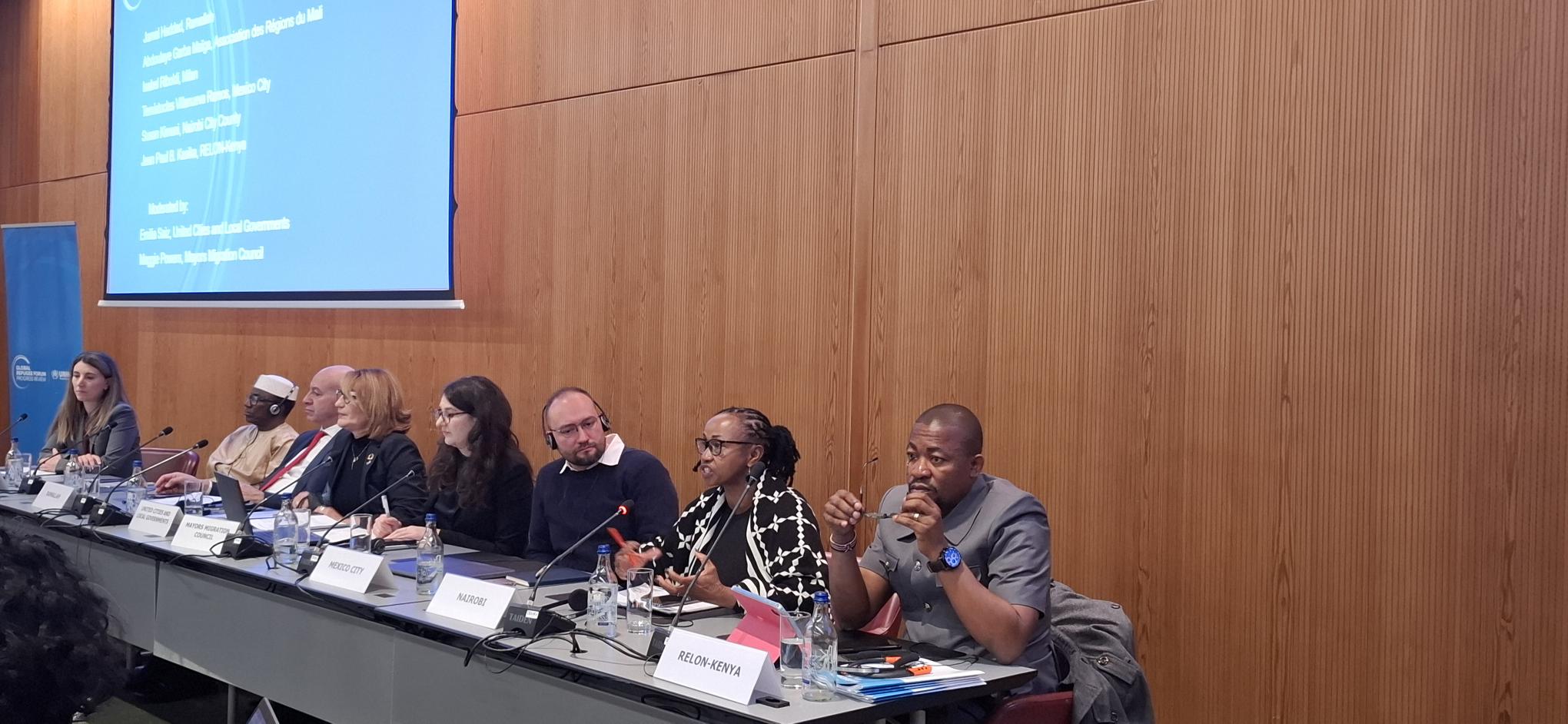 City officials sharing local impact during From Pledges to Progress side event